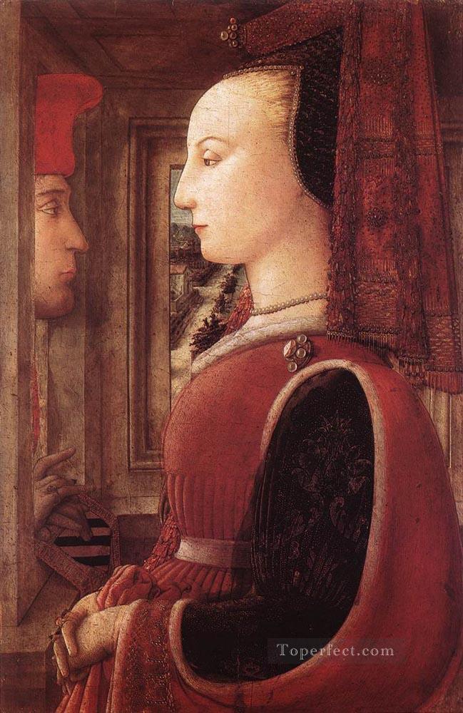 Portrait Of A Man And A Woman Renaissance Filippo Lippi Oil Paintings